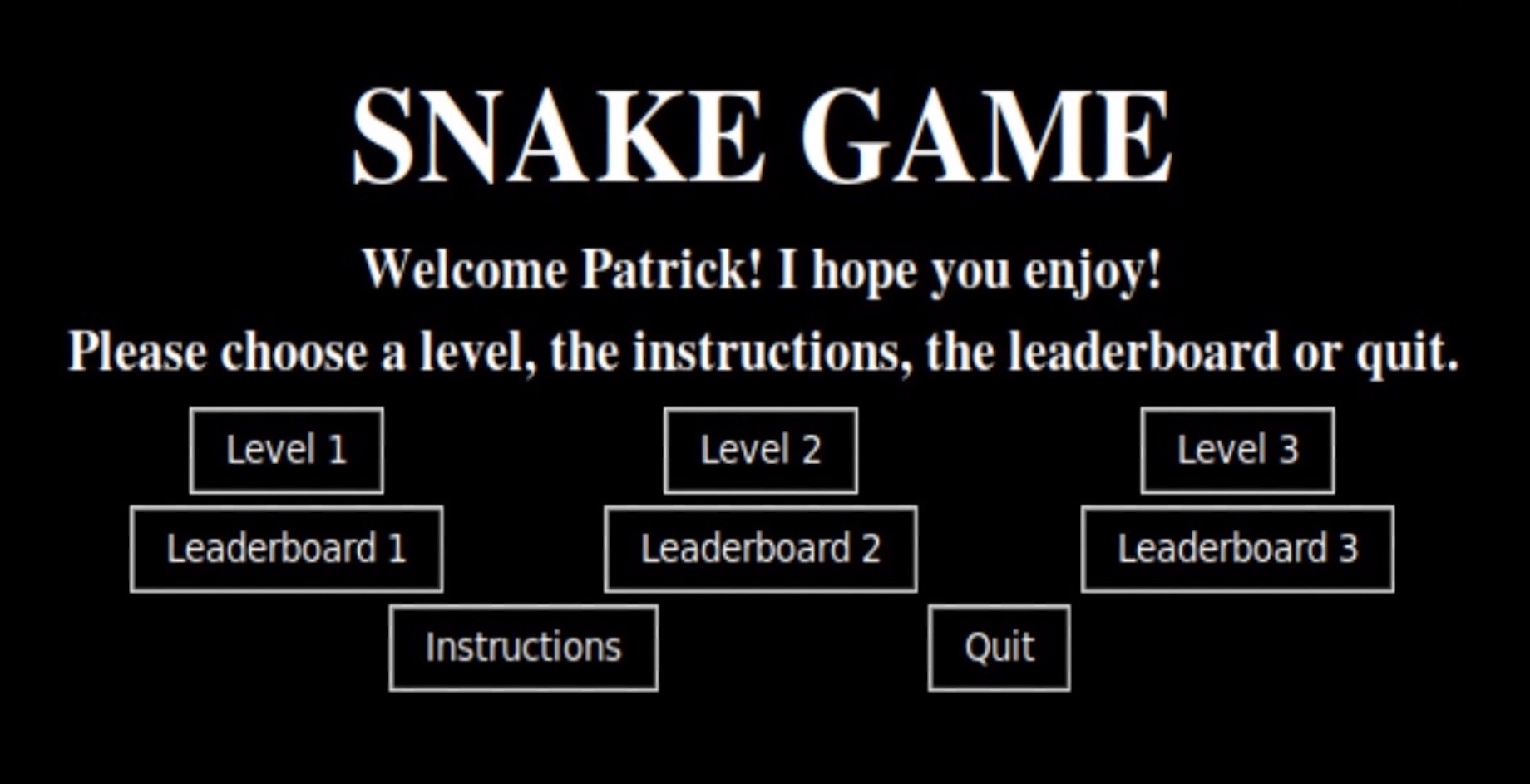 Snake Game